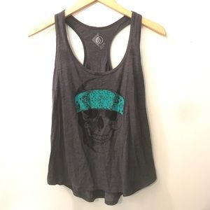 Volcom Gray Skull Tank